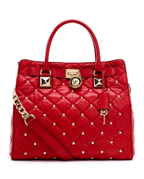 michael kors hamilton bag|michael kors hamilton studded bag.